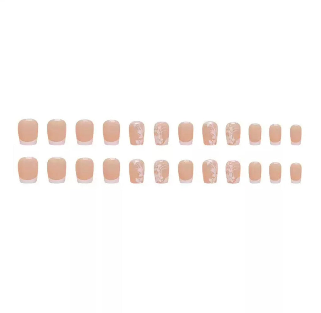 Opal Charm 24Pcs Nail Set